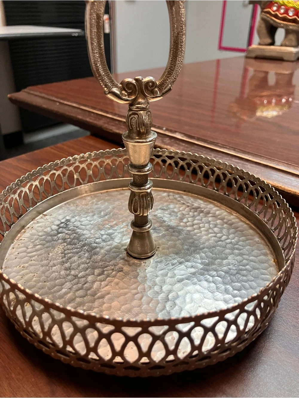 Antique Silver Plated Caddy
